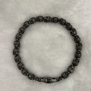 David Yurman Spiritual Beads Skull Bracelet